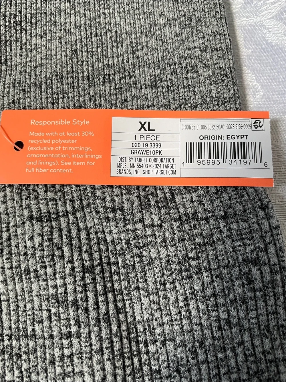 NWT Colsie Womens Ribbed Knit Bike Shorts in Charcoal Gray. Size XL. - Picture 2 of 5